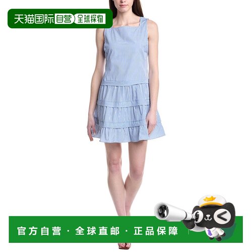自营Sail to Sable Square Neck Dress - blue 美国奥莱直发吊带