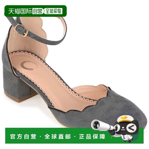 自营Journee Collection 女士 Edna 高跟鞋 - 灰色 美国奥莱直发