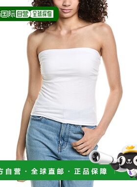 自营 James Perse管顶-白色 美国奥莱直发新款性感上衣
