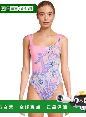 自营Women's Lilly Pulitzer Cashel Swimsuit Pink Floral Stret