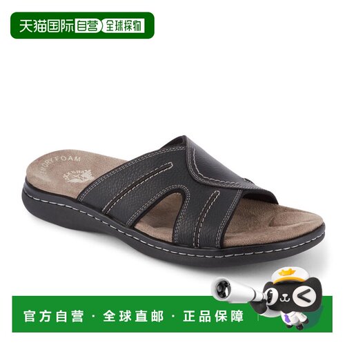 自营Dockers Mens Sunland休闲滑梯凉鞋-黑色 美国奥莱直发