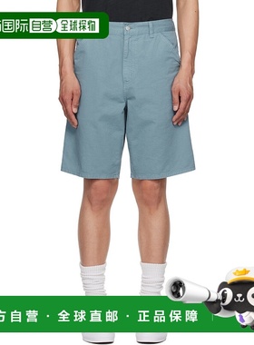 1h可退 香港直邮潮奢 CARHARTT WIP 男士 蓝色 Single Knee 短裤