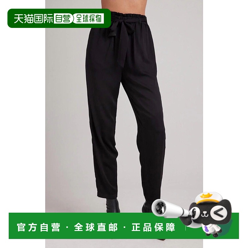 自营bella dahlBelted Trouser In Black - black 美国奥莱直发