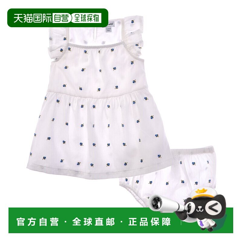 自营splendid华丽清新花朵连衣裙-白色 美国奥莱直发图片