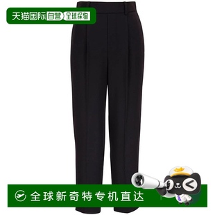 美国奥莱直发 自营 vince锥形拉链长裤 带弹性腰带 黑色