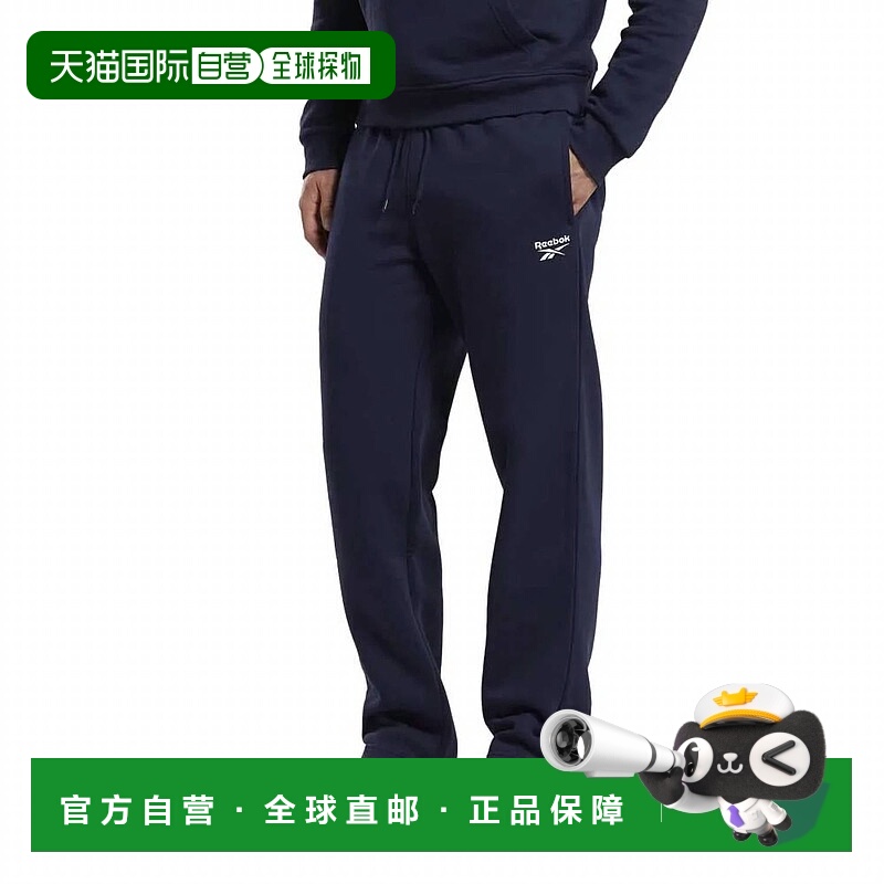 自营 reebok男式经典Ri左腿标志Oh海军蓝运动裤-海军蓝 美国奥莱