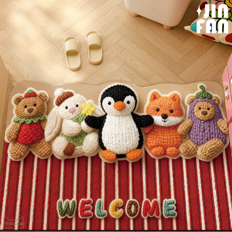 卡通入户门地垫硅藻泥吸水防滑脚垫玄关进门垫浴室门口厕所速干垫,居家布艺,入户地垫,淘宝优惠券,粉丝福利购,淘宝优惠卷