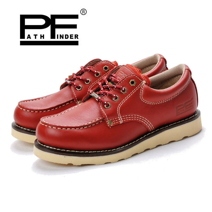 PF7407Bpathfinder PF工装靴固特异低帮休闲皮鞋马丁靴男 PF7688