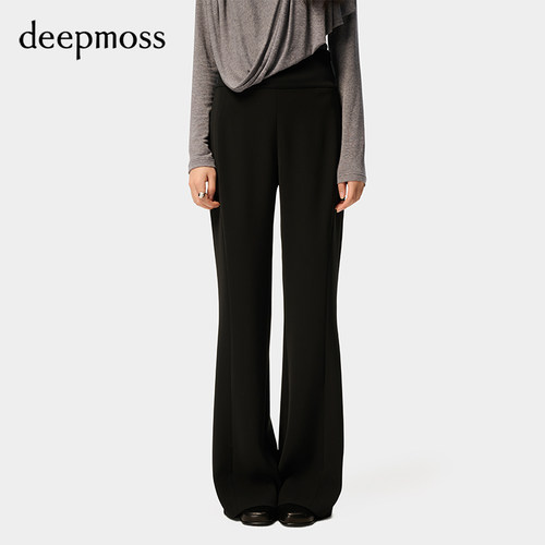 deepmoss高腰弹力喇叭裤