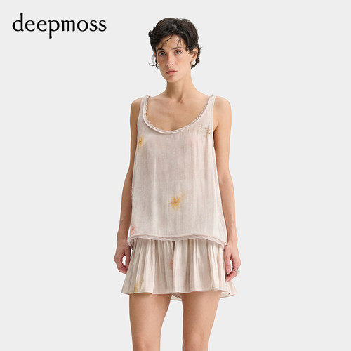 deepmoss幻影缎感水泽吊带