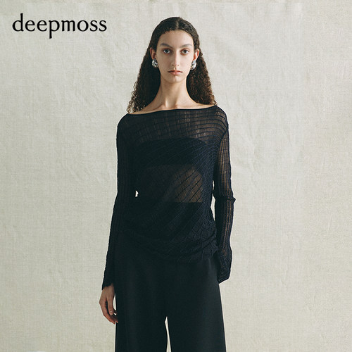 deepmoss岩灰软壳肌理上衣