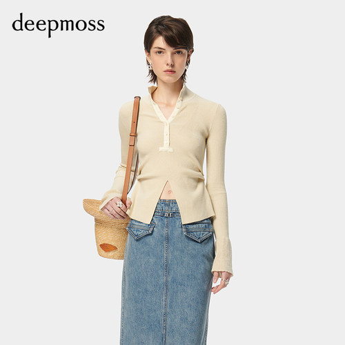 deepmoss时尚休闲高领上衣