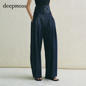 2026春夏新款 deepmoss 丹宁感莱赛尔柔软微弧长裤