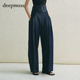 2026春夏新款 deepmoss 丹宁感莱赛尔柔软微弧长裤