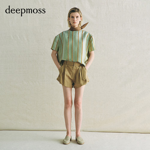 【deepmoss】2026春夏新款玄棕贝壳短裤