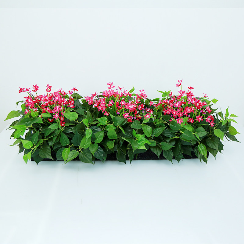 仿真绿萝塑料花草假花绢布室内户外花箱隔断插花绢花组合定制花艺