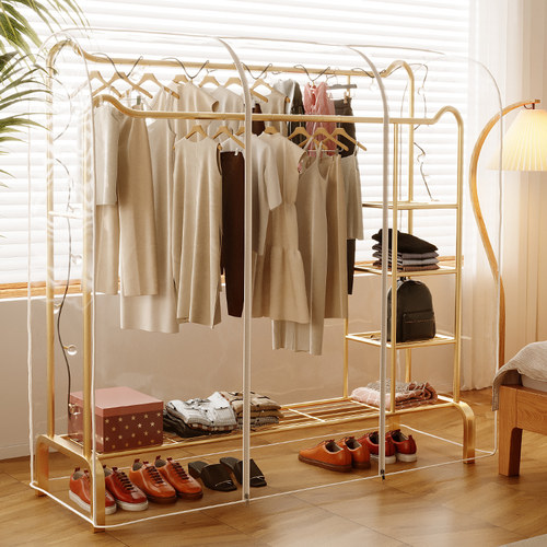 晾衣架防尘罩落地双杆防尘袋