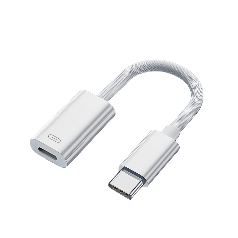 适用苹果15有线耳机充电音频转接头lightning转typec接15promax转USB-C闪电15plus转换器ipad平板Macbook电脑