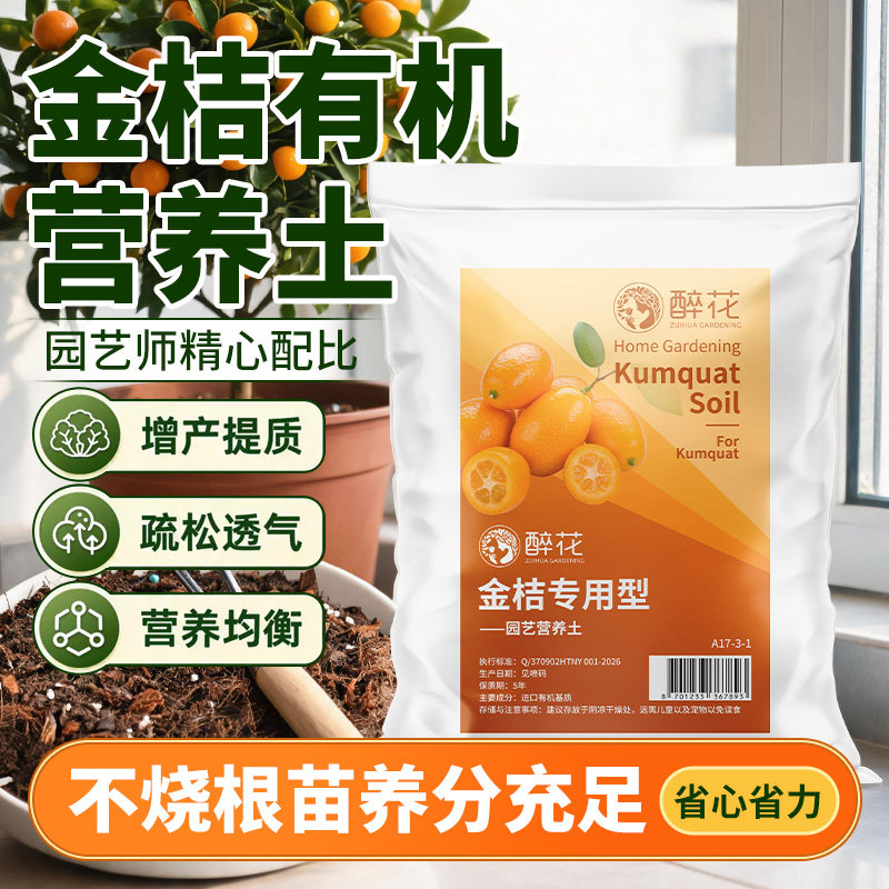 广西甘草脆皮金桔专用泥炭营养土
