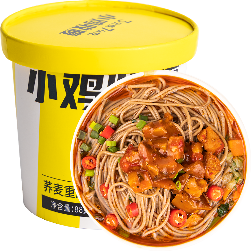 小鸡收腹8口味免煮冲泡荞麦桶面