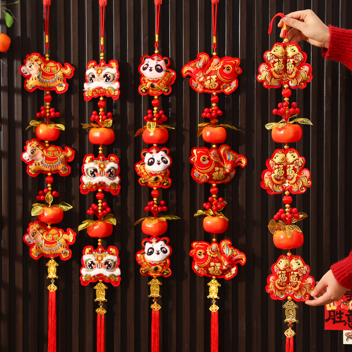 2026马年醒狮挂件新年春节装饰品