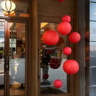 灯笼2026新年元旦红纸灯笼春节过年家用马年商店门口打卡布置装饰