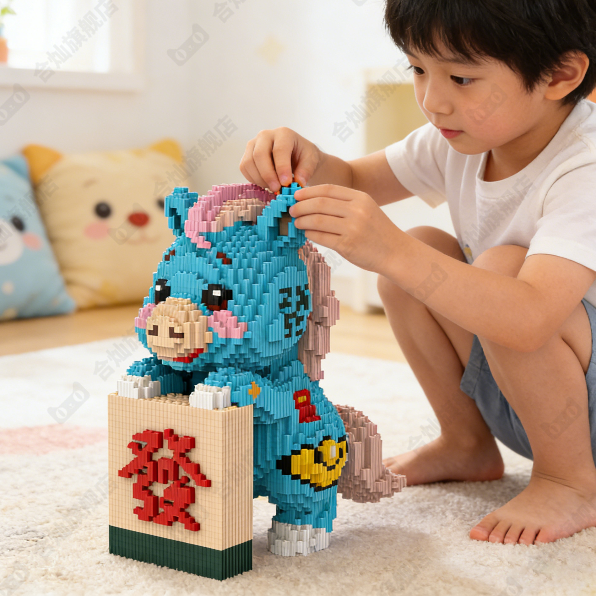 【马上发财】高颜值礼物拼装积木