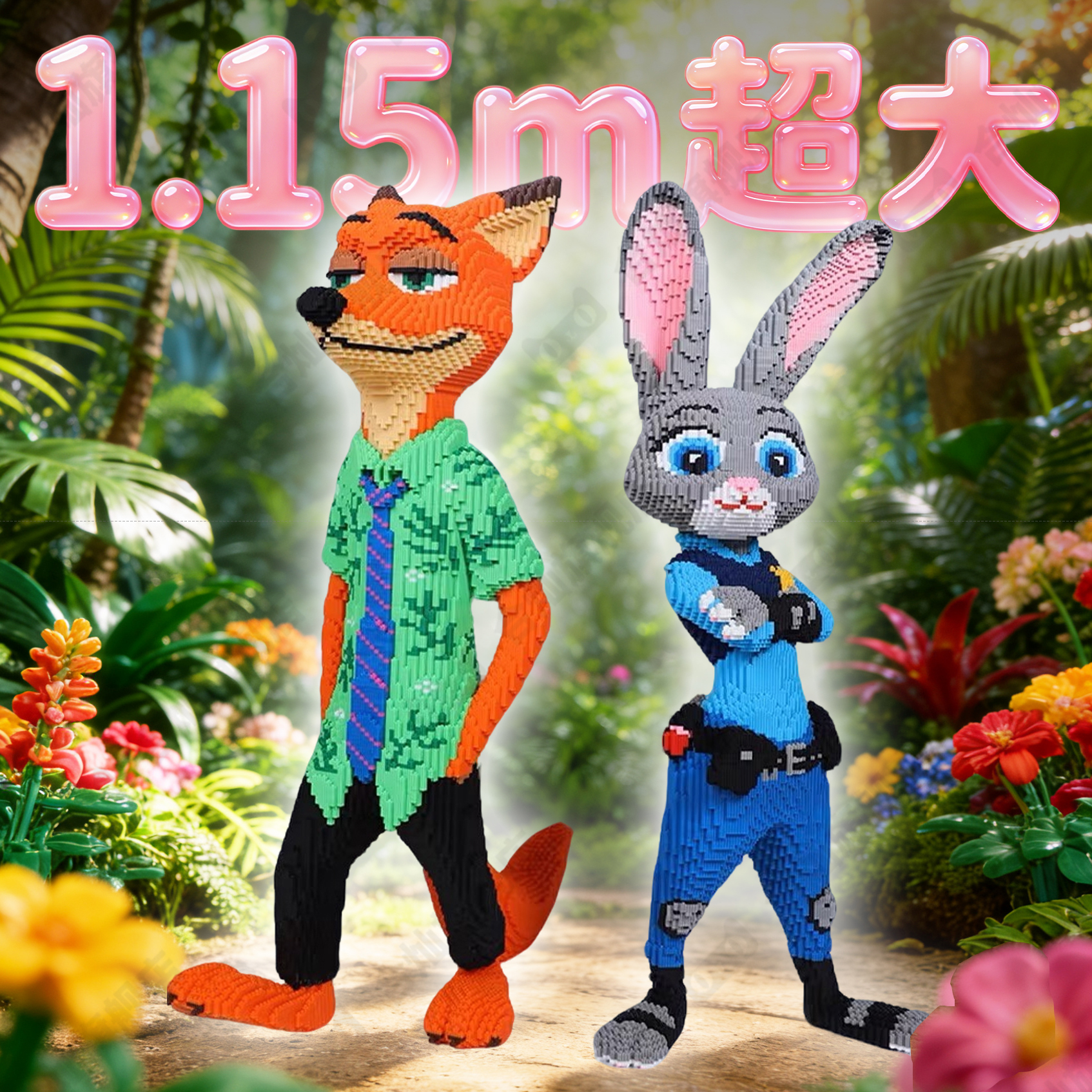 【一米巨大】兔积木10000粒以上