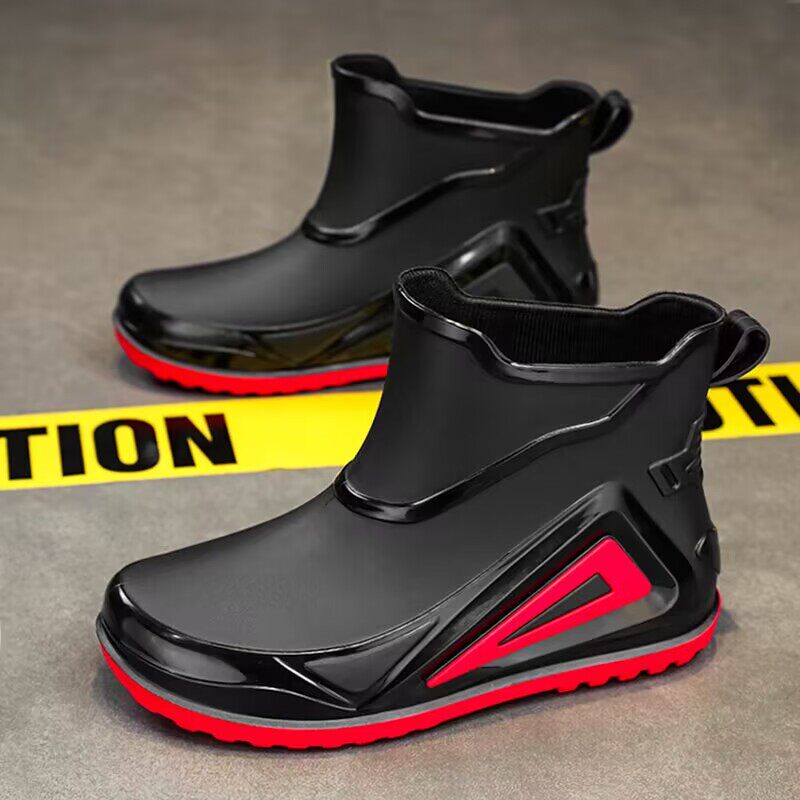 儿童雨鞋夏季男童雨靴中大童男孩防滑软底上学专用踩水胶鞋小学生