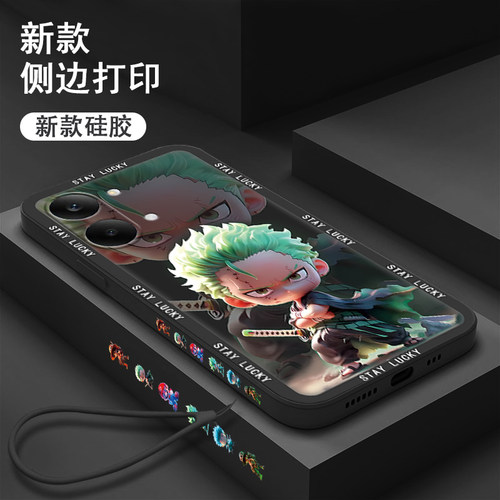 适用红米Turbo5max手机壳RedmiTurbo4新款Redmi小米Tubor4por全包边Red米Trubo3动漫人物红米14R/13C/12C硅胶