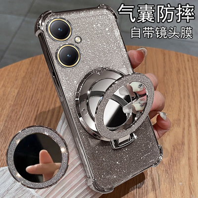 vivoY35+自带镜头膜磁吸气囊壳