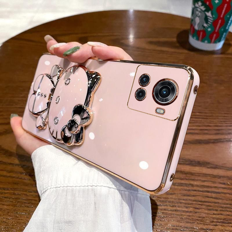 一加ace硅胶网红手机壳带补妆镜