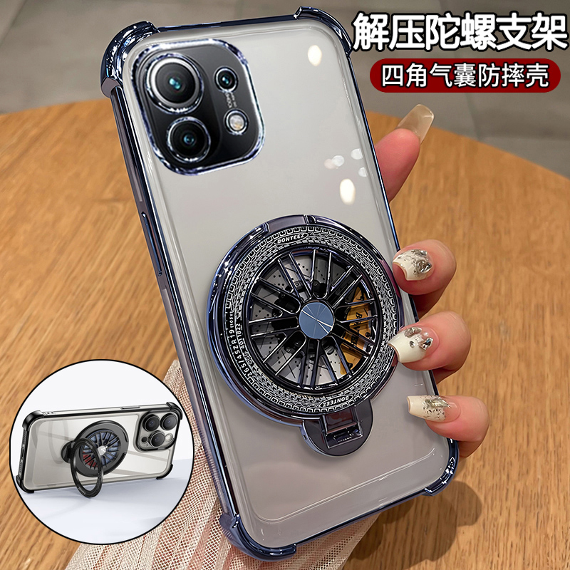 适用小米11手机壳xiaomi11青春版透明保护m11LE活力板硅胶套mi气囊全包防摔软lite外壳ne超薄十一男女带支架