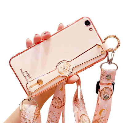 适用oppoa59s手机壳A57腕带保护A59s硅胶套OPPO全包a59m防摔a57t软壳m女款a59st创意oppa网红oopoa挂绳opooa0