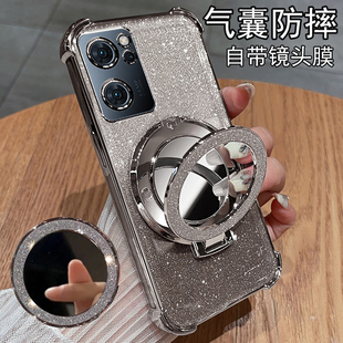 适用opporeno7手机壳reno7pro保护硅胶套5G镜头全包oppo气囊防摔por透明opopreno带镜子75g女reon新款高级感