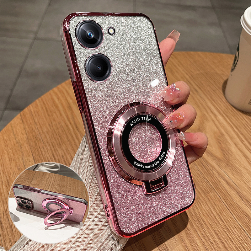 真我10S轻奢磁吸支架全包壳高级