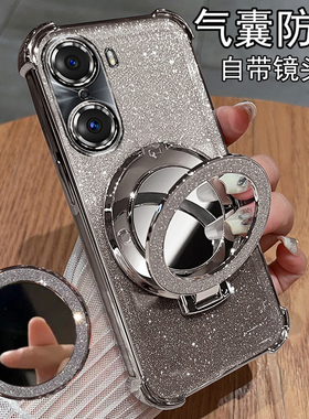 适用华为荣耀60手机壳honor60pro保护硅胶套LSA一AN00镜头膜全包防摔TNA透明软por女p高级感新款ANOO曲屏专用