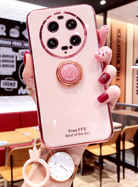 适用小米14ultra手机壳xiaomi13ultar保护硅胶套14u镜头全包13u防摔软壳带指环支架至尊版uitra女utral新款潮