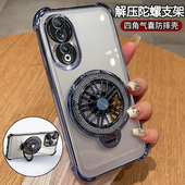 适用华为荣耀80手机壳honor80pro透明保护硅胶套ANN一AN00全包防摔软ANP曲面屏新款 por男士 女p带支架805g外壳