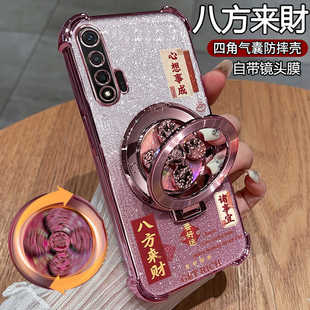 适用华为nova6手机壳nove6保护硅胶套5g版带镜头膜WLZ一AN00气囊防摔透明软4G男女AL10支架65g新款note高级感