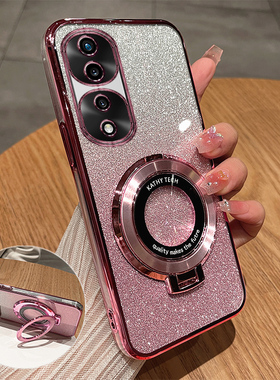 适用华为荣耀70手机壳honor70pro保护硅胶套FNE一AN00全包防摔SDY透明软HPB带支架七十por男女士ANOO新款高级