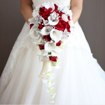 Korean bride marry Hand tied bouquet wedding simulation Bouquet of flowers Flower ball powder blue violet Sen family rose high-gradein the Flower delivery/Flowers simulation/Plants gardening , Wedding flower arrangement , Bride holding flowers  category - from Buy2taobao.com to provide professional Taobao agent buy service