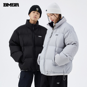 BENMYSHOWER(BMSR)国潮美式复古羽绒服潮牌短款男女情侣外套冬