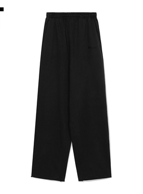 IT VETEMENTS男装阔腿长裤新品新潮简约宽松纯色拖地卫裤P240BML