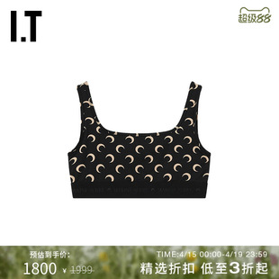 IT MARINE SERRE女款吊带内衣新款新月图案运动背心胸衣WUW055XQ