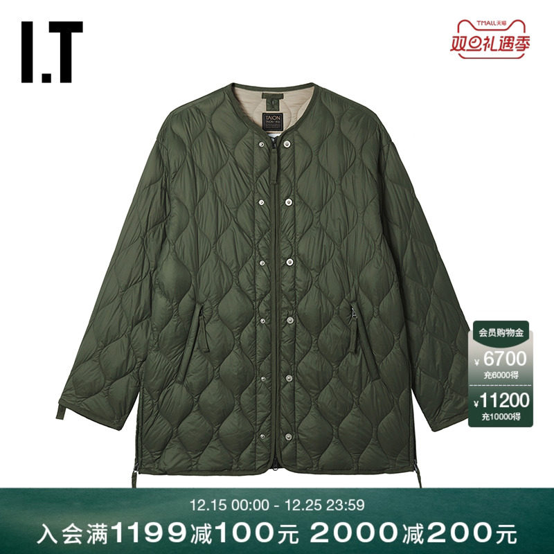 ITTAION宽松羽绒服简约日系