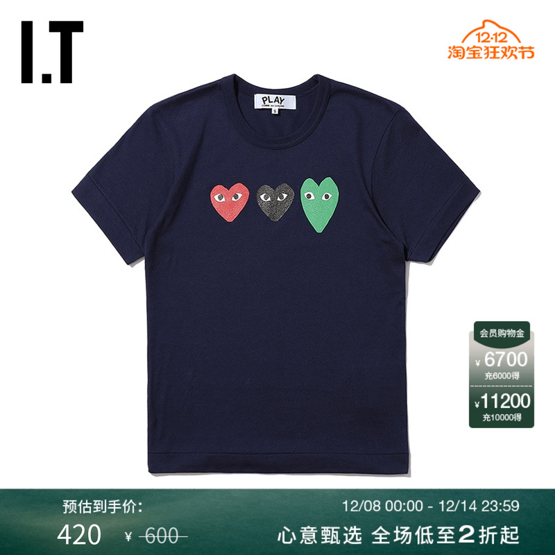 PLAYCOMMEdesGARCONS短袖T恤