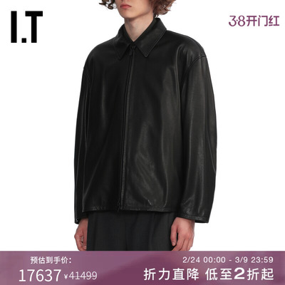 ITFEAROFGOD拉链皮衣皮夹克