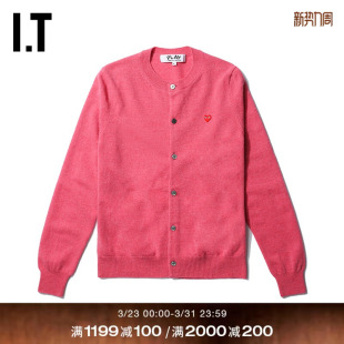 CDG GARÇONS川久保玲女针织开衫 PLAY des 通勤合身外套 COMME