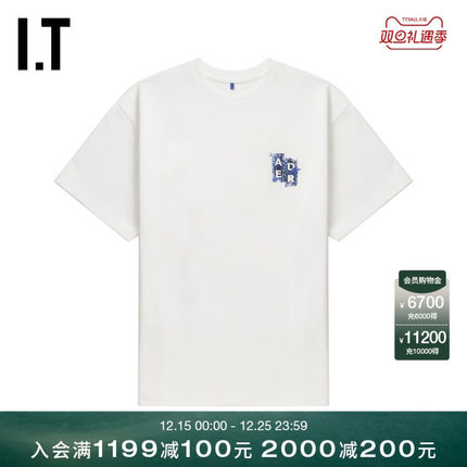 IT ADER error女装短袖T恤新款时尚休闲logo装饰圆领半袖YTS4OWXO